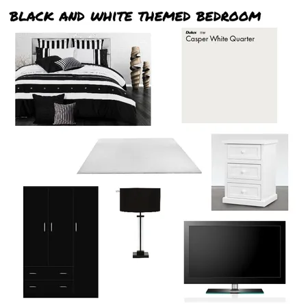 black and white themed Interior Design Mood Board by izabellalindbergg09 on Style Sourcebook