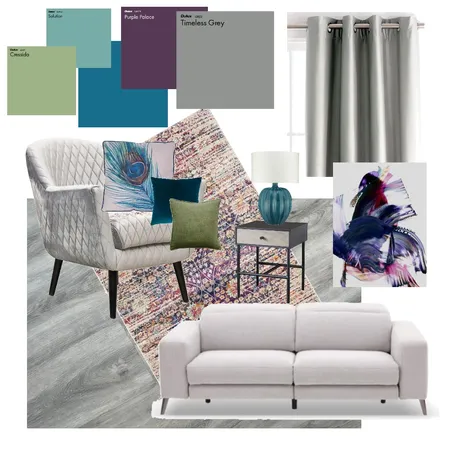 peacock living room Interior Design Mood Board by kyleigh on Style Sourcebook