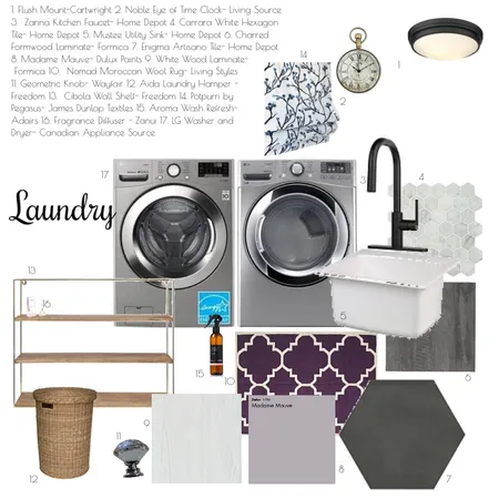 Laundry Room Interior Design Mood Board by Kmanntai on Style Sourcebook
