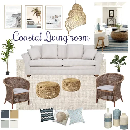 Relaxing Coastal Living room Interior Design Mood Board by MADE 2 MEASURE INTERIORS on Style Sourcebook