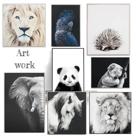 Animal Artwork- Eve & Daniel Interior Design Mood Board by The Property Stylists & Co on Style Sourcebook