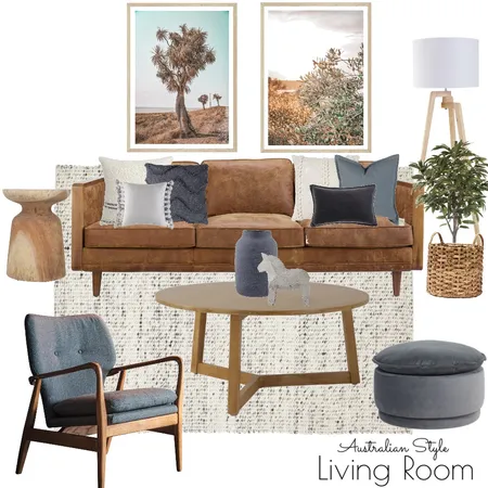 Australian Style Living Room Interior Design Mood Board by MEGHAN ELIZABETH on Style Sourcebook