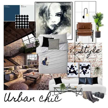 Urban chic Interior Design Mood Board by K A N L A    P E R L A on Style Sourcebook
