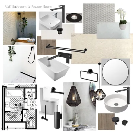 K&K Bathroom & Powder Room Interior Design Mood Board by klaudiamj on Style Sourcebook