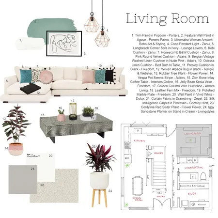 Mod9: Living Room Interior Design Mood Board by taylawilliams on Style Sourcebook