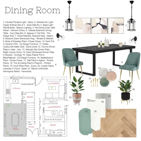 Mod9: Dining Room Interior Design Mood Board by taylawilliams on Style Sourcebook