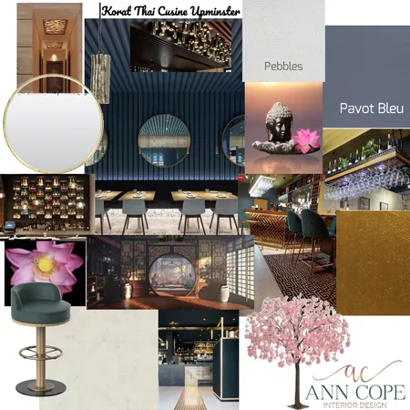 Thai Resturant Interior Design Mood Board by AnnCope on Style Sourcebook