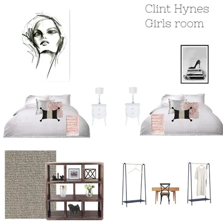 Clint Hynes Girls bedroom Interior Design Mood Board by Simply Styled on Style Sourcebook