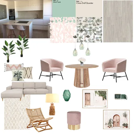 rosa / mint Interior Design Mood Board by Nikola on Style Sourcebook