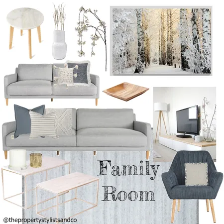 Family Room- Evelyn and Daniel Interior Design Mood Board by The Property Stylists & Co on Style Sourcebook