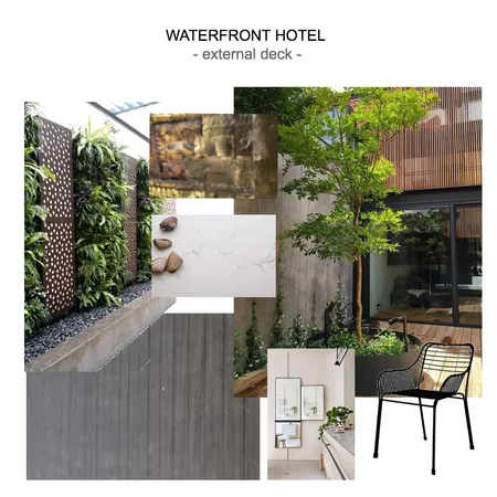 waterfront hotel - external deck Interior Design Mood Board by Claire Foot on Style Sourcebook