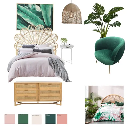 tropical bedroom Interior Design Mood Board by jwalsh on Style Sourcebook