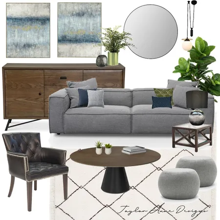 Masculine Interior Design Mood Board by Taylor Estwick on Style Sourcebook
