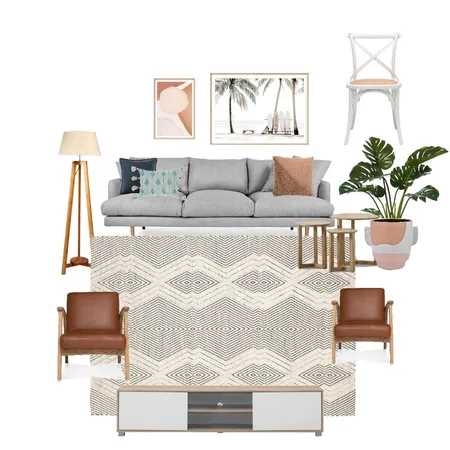 Scandi boho living room Interior Design Mood Board by Alicia E on Style Sourcebook
