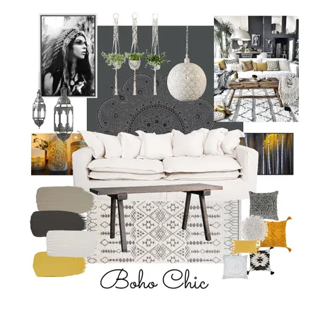Boho Chic Interior Design Mood Board by NickyRennie on Style Sourcebook