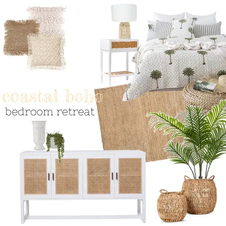 Coastal boho bedroom retreat Interior Design Mood Board by Studio Tess on Style Sourcebook