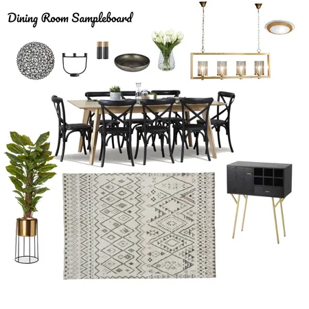 Dining Room Sample Board Interior Design Mood Board by ptomar on Style Sourcebook