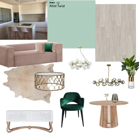 mint/smaragdgrün/beige/gold Interior Design Mood Board by Nikola on Style Sourcebook