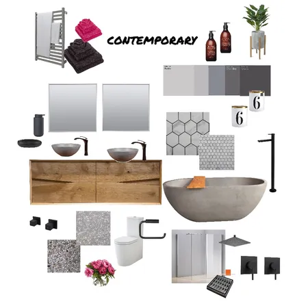 Renee bathroom contemporary Interior Design Mood Board by reneerenee on Style Sourcebook