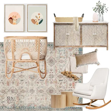 Natural Nursery Interior Design Mood Board by Sisu Styling on Style Sourcebook