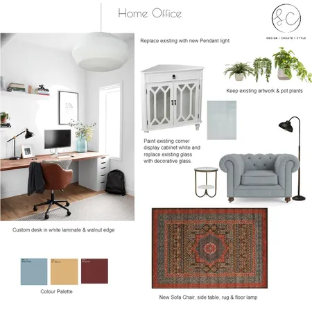 Home Office Interior Design Mood Board by Sara Campbell on Style Sourcebook