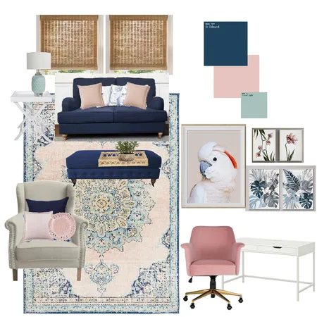 Little Lounge Study Interior Design Mood Board by christina_helene designs on Style Sourcebook