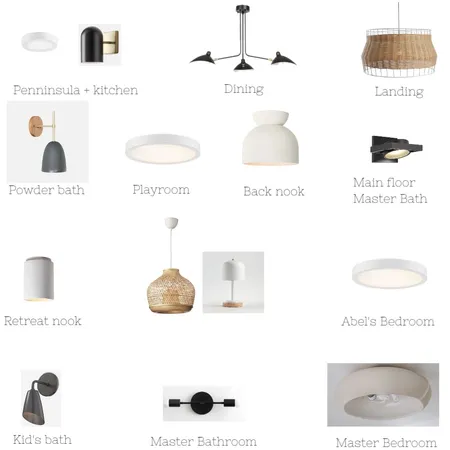 Lighting board Interior Design Mood Board by knadamsfranklin on Style Sourcebook