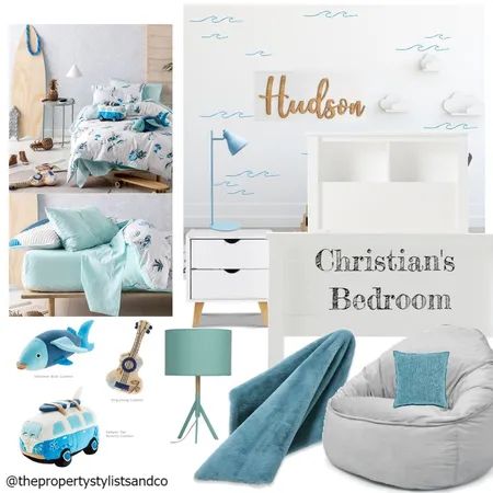 Christian's Bedroom- Barmah Court 2 Interior Design Mood Board by The Property Stylists & Co on Style Sourcebook