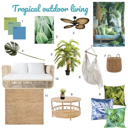Tropical Interior Design Mood Board by nameduri97 on Style Sourcebook