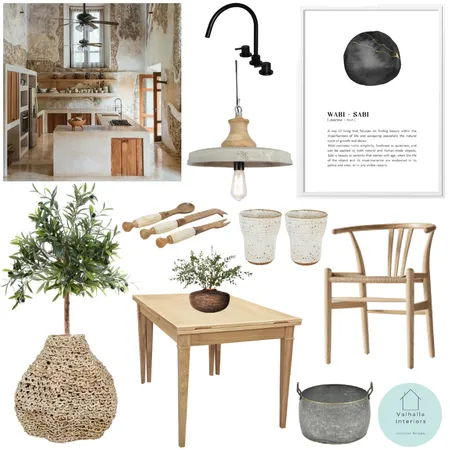 wabi sabi kitchen Interior Design Mood Board by Valhalla Interiors on Style Sourcebook