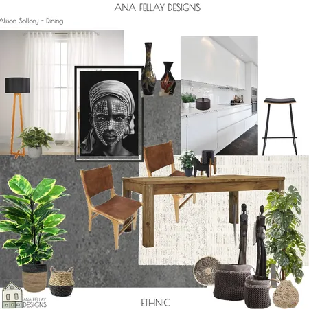 DINING ETHNIC 2 Interior Design Mood Board by Ana Fellay on Style Sourcebook