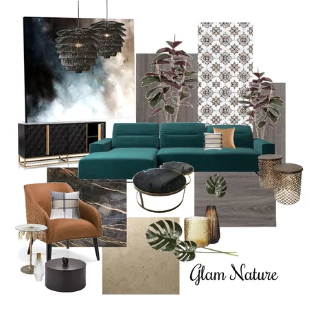 green tribal Glam Interior Design Mood Board by Infinix Design on Style Sourcebook