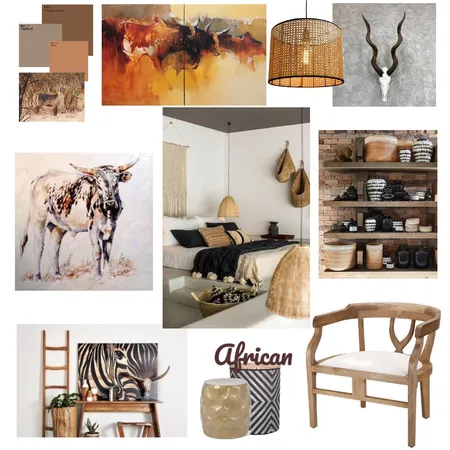 African Interior Design Mood Board by Linda Harris on Style Sourcebook