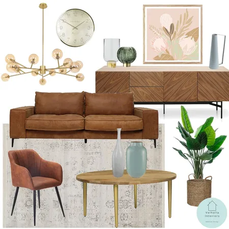 MID CENTURY MODERN LOUNGE Interior Design Mood Board by Valhalla Interiors on Style Sourcebook