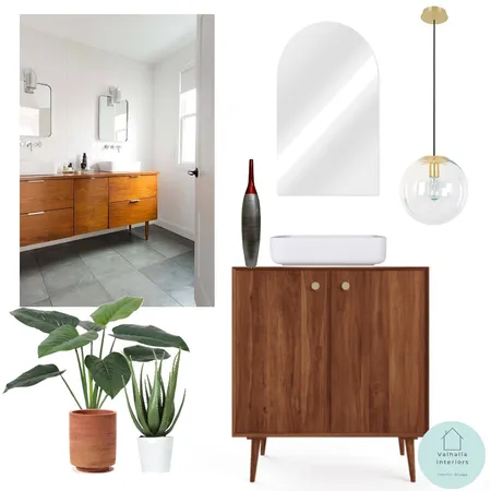 Mid Centuary Modern Bathroom Interior Design Mood Board by Valhalla Interiors on Style Sourcebook
