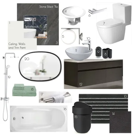 Bathroom Interior Design Mood Board by xwnn on Style Sourcebook