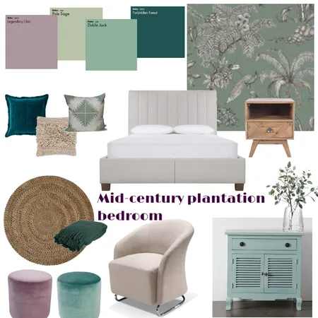 Sage and lavender bedroom Interior Design Mood Board by interiorology on Style Sourcebook