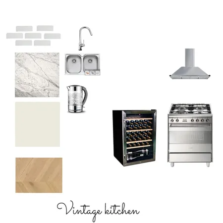 Vintage pale kitchen Interior Design Mood Board by CALproject on Style Sourcebook