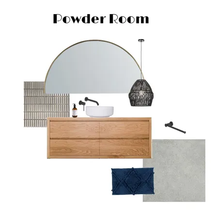 Aspera Powder Room Interior Design Mood Board by Teagan Burns on Style Sourcebook