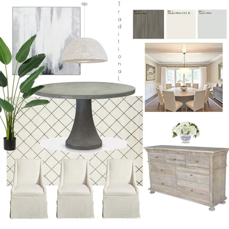 Traditional Dining Interior Design Mood Board by mikamercado on Style Sourcebook