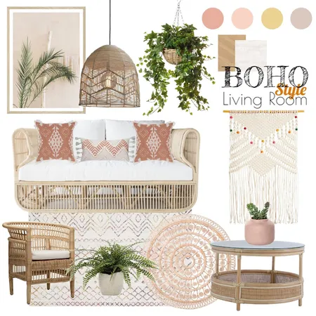 Boho Interior Design Mood Board by Denisse on Style Sourcebook
