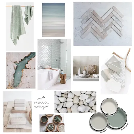 Chloes ensuite earthy tones Interior Design Mood Board by Stone and Oak on Style Sourcebook