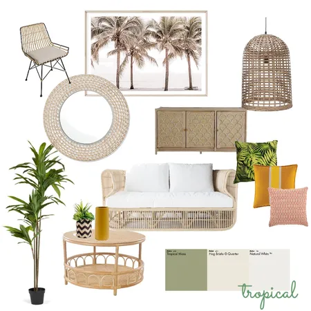 Tropical Interior Design Mood Board by laraperera on Style Sourcebook