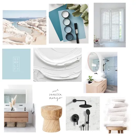 Chloe en-suite concept Interior Design Mood Board by Stone and Oak on Style Sourcebook