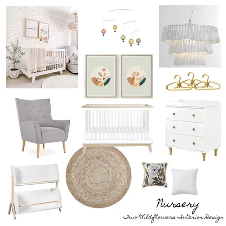 Laura Nursery Interior Design Mood Board by Two Wildflowers on Style Sourcebook