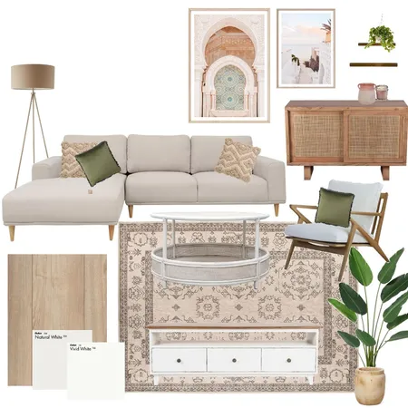 Earthy Living Room Interior Design Mood Board by Alexis Gillies Interiors on Style Sourcebook