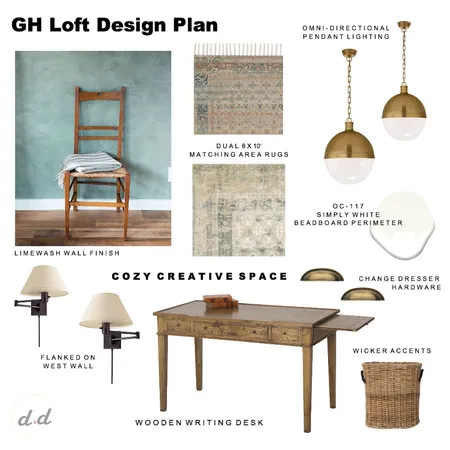GH Loft Design Plan Interior Design Mood Board by dieci.design on Style Sourcebook