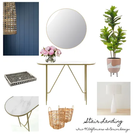 Laura Stair Landing Interior Design Mood Board by Two Wildflowers on Style Sourcebook