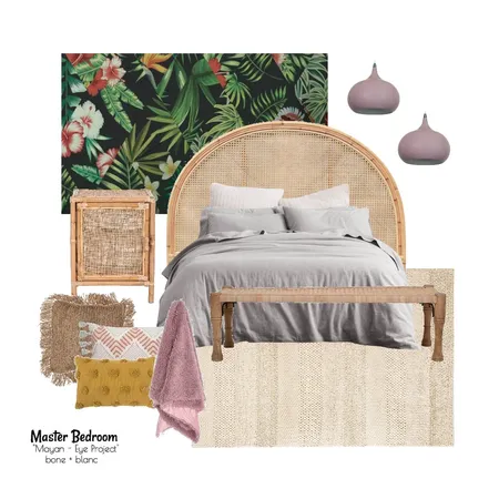 Mayan Eye Bedroom Interior Design Mood Board by bone + blanc interior design studio on Style Sourcebook