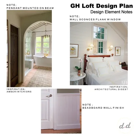 GH Loft Design Plan - Design Notes Interior Design Mood Board by dieci.design on Style Sourcebook